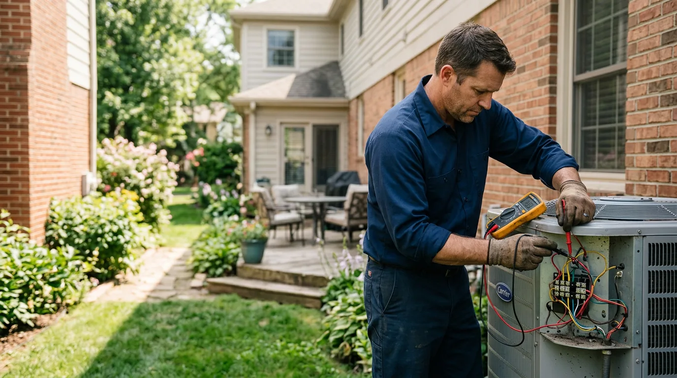 HVAC technician working near Lakewood, WA